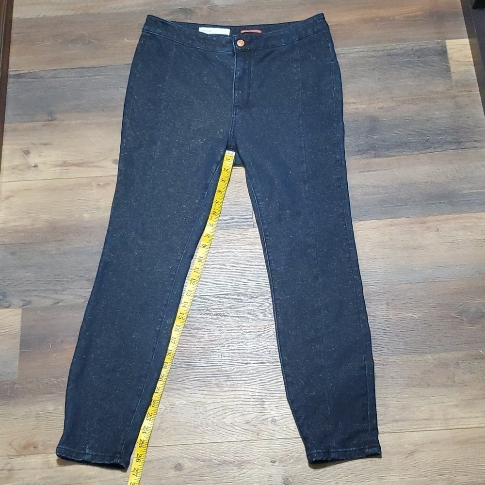 Anthropologie pilcro gold flecked high rise denim legging jeans like new